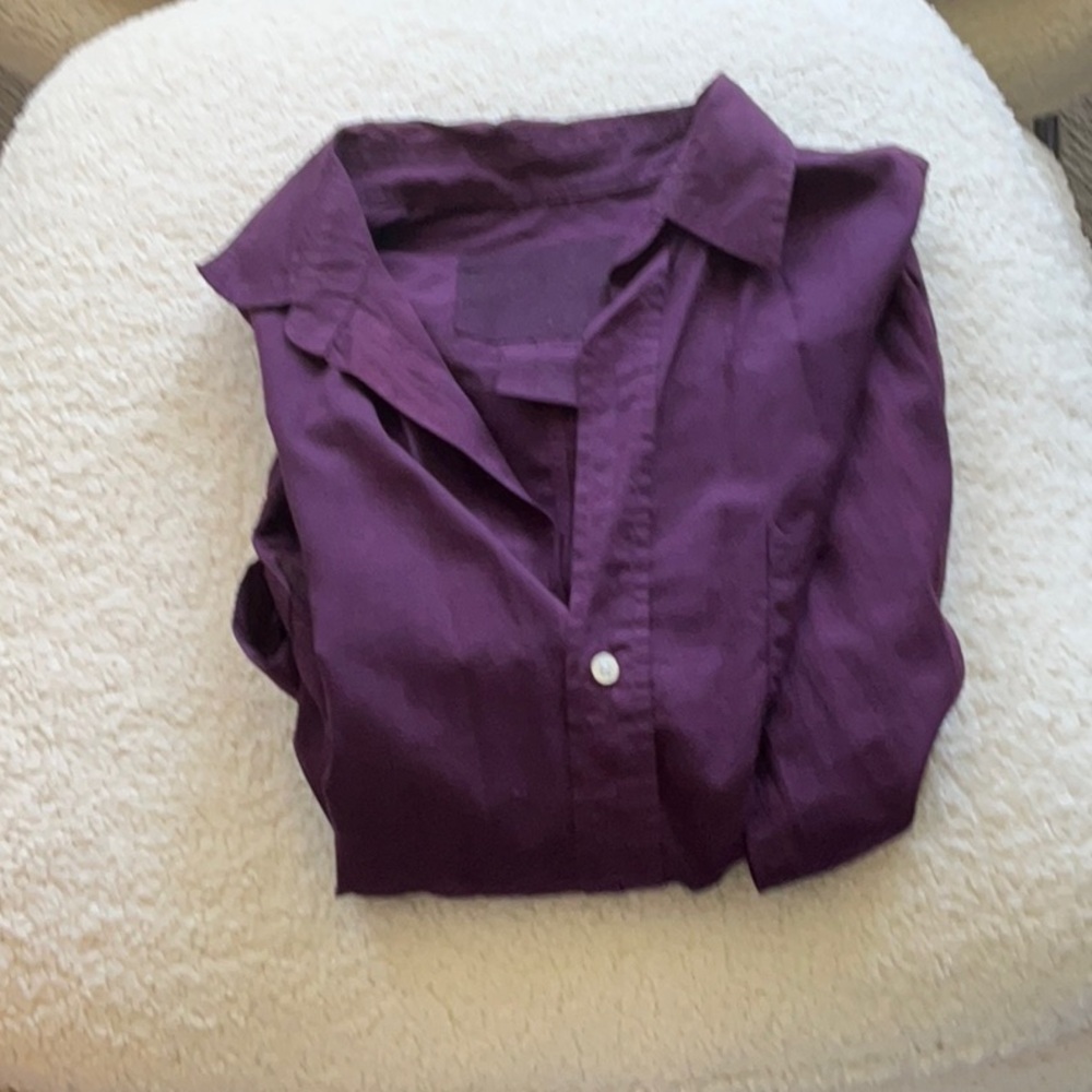 Purple Button-Up Shirt